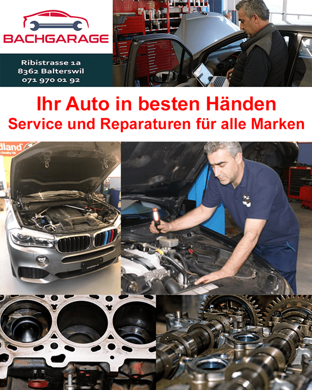 Service und Reparaturen für alle Marken BACHGARAGE
